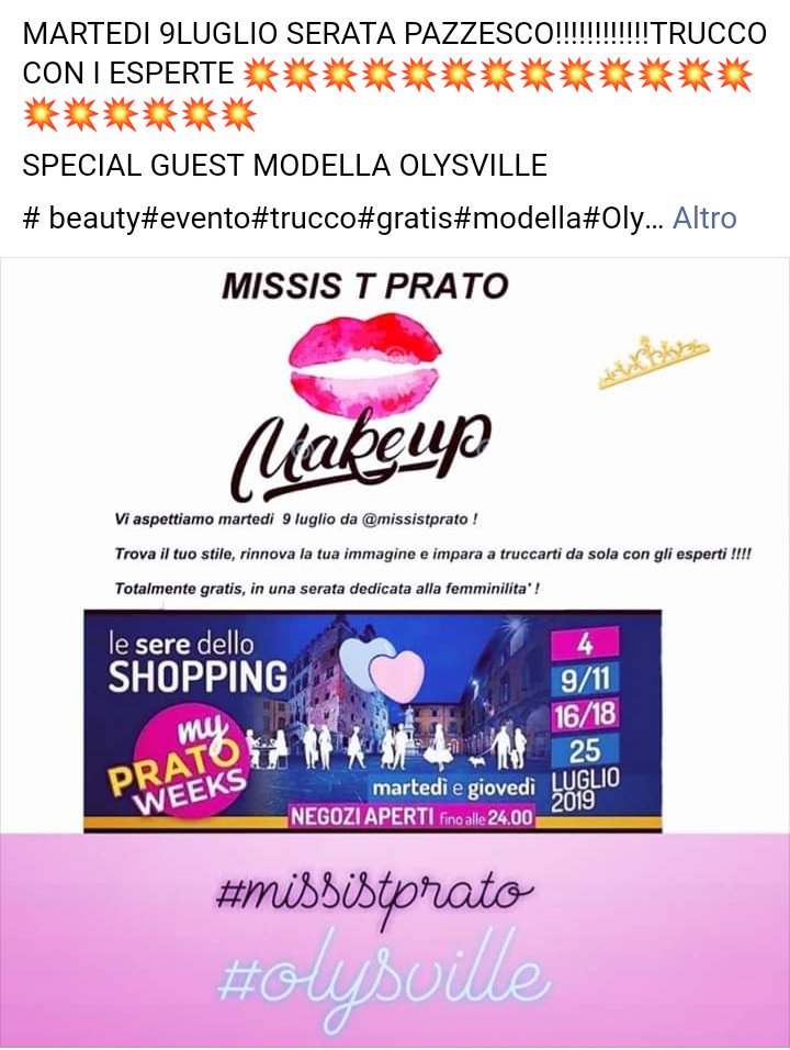 ANDREAFANGUCCI's tweet photo. ANDREA FANGUCCI PHOTOGRAPHY
PER MISSIS T PRATO
#CITTADIPRATO
#ANDREAFANGUCCIPHOTOGRAPHY
#MISSISTPRATO
#OLYSVILLE
#MAKEUP
#Beuty
#evento
#fashionevent
#fashion
#MAKEUPDAY
#MYPRATOWEEKS
#fashionstyle
#FashionWeek
#fashionblogger
#italianfashion https://t.co/IiFgwO9GMZ