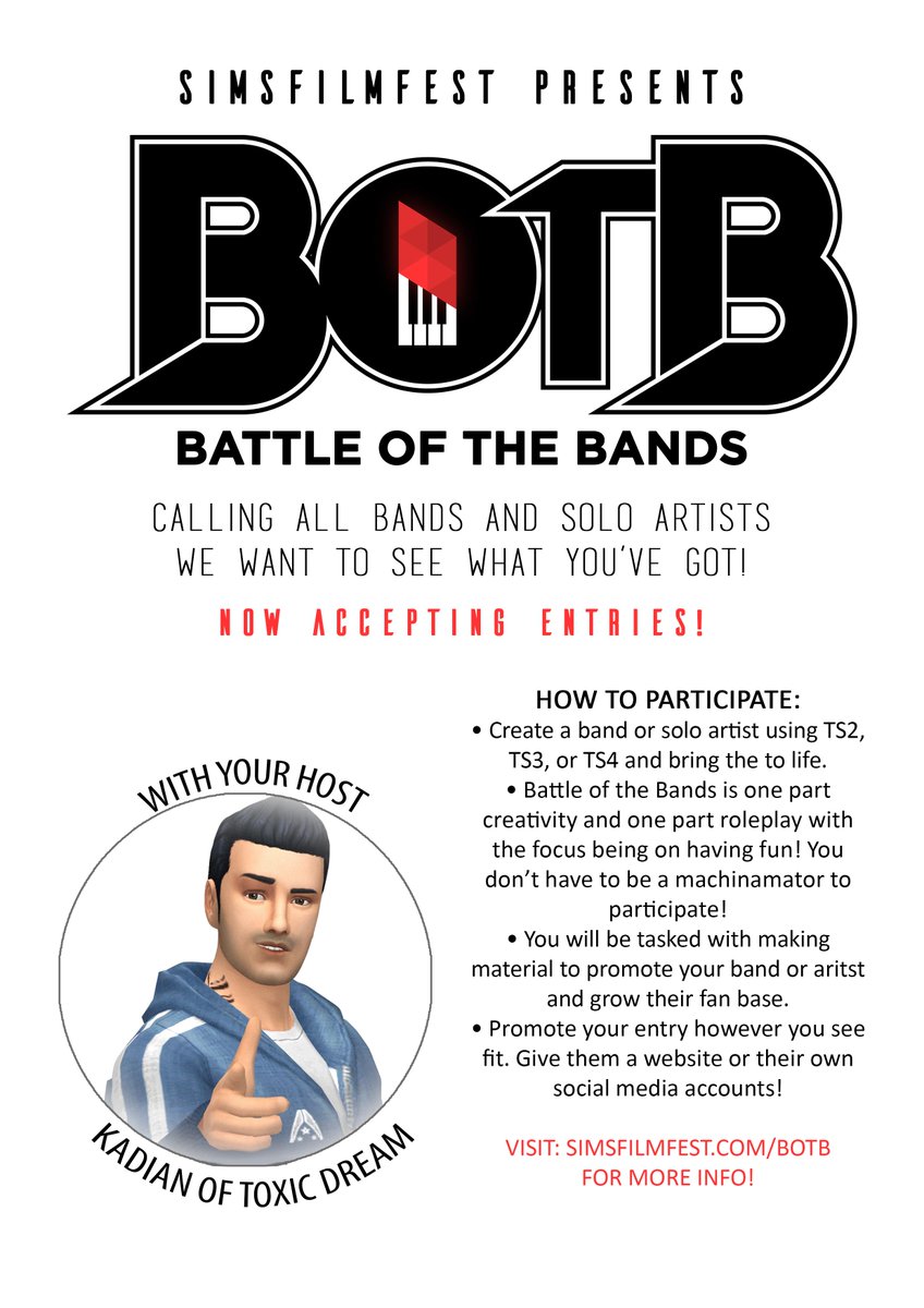 SimsFilmFest's tweet photo. #simsfilmfest #battleofthebands https://t.co/4igXKyCGv1