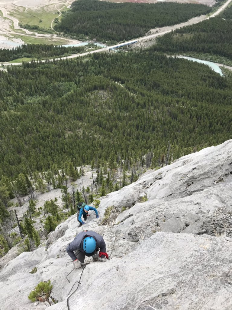 JKereliuk's tweet photo. Great times in the real #bighornbackcountry on our 1st #viaferrata trip. Big thx to the Cdn Rockies alpine guides. #Nordegg #DavidThompsonHighway https://t.co/21jm4krf0P