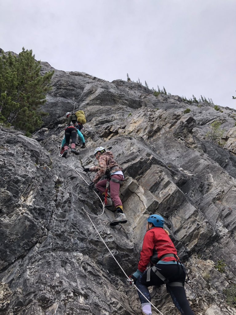 JKereliuk's tweet photo. Great times in the real #bighornbackcountry on our 1st #viaferrata trip. Big thx to the Cdn Rockies alpine guides. #Nordegg #DavidThompsonHighway https://t.co/21jm4krf0P