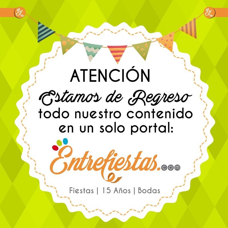 fiestade15's tweet photo. ATENCIÓN:

Volvimos con las mejores ideas para tu celebración y con muchas sorpresas más.

Todo nuestro contenido lo hemos unido en un solo portal:

https://t.co/bVYdZ8zLov

#fiestas #15años #quinceaños #quinceañera #fiestade15 #fiestadequince #fiestadexv #quinceanera #quinceaños https://t.co/Sc5ybgD4Hw