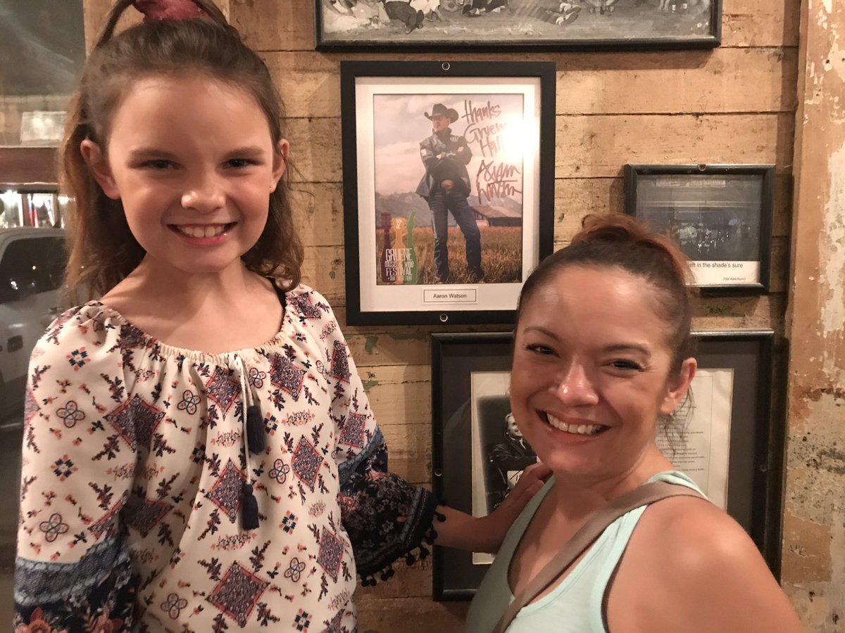 JoshRamby's tweet photo. Had to take a pic by @aaron_watson while @GrueneHallTX @MaryRamby https://t.co/sGtDwlMZvi
