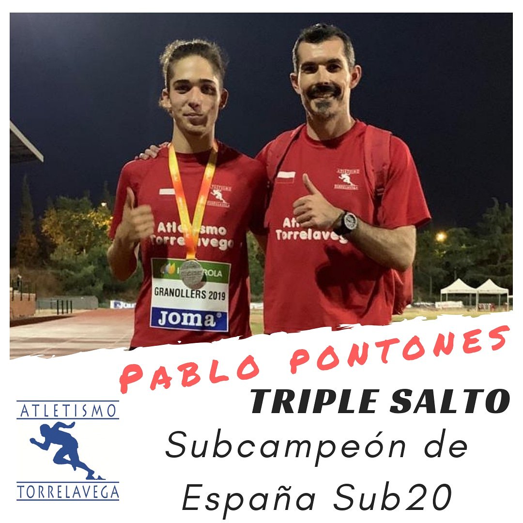 Queremos felicitar a Pablo Pontones y a su entrenador @Troianus_80 por el subcampeonato de España Sub-20 de triple salto conseguido en Granollers.