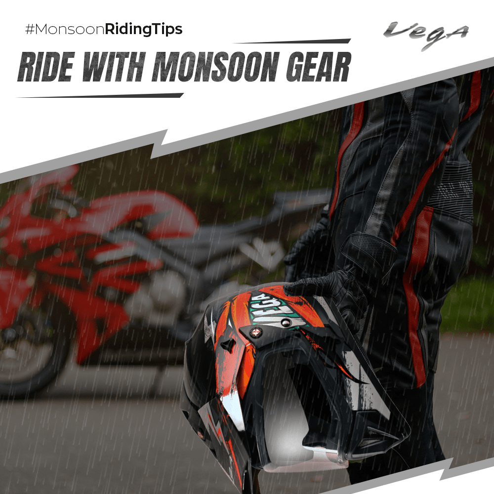 VegaHelmetIndia's tweet photo. Full protection is a must in monsoons!
As monsoon rides are more vulnerable to accidents. Keep yourself fully protected to avoid any damages. Follow #MonsoonRidingTips and enjoy your monsoon ride safely
#BikersCode #Safety #MonsoonRider #Helmet #VegaHelmets #Friends #SafetyTips https://t.co/6wqLfek0eW