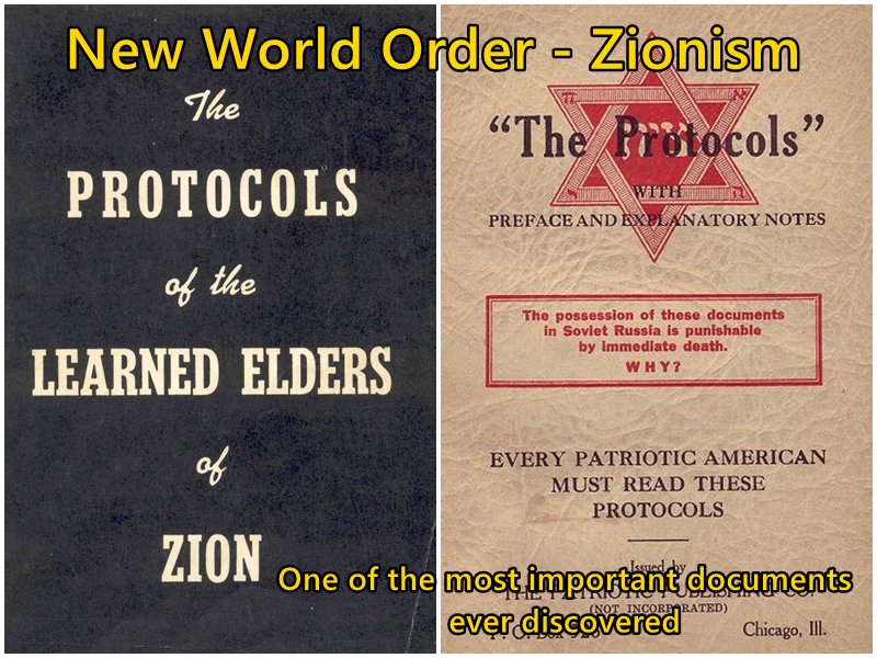 You can't understand real politics without reading and analyzing '' THE PROTOCOLS OF THE LEARNED ELDERS ZIONS''.If it's a Forgery, a Conspiracy Theory, why they fit on what's going on.If they were not genuine, why the possession of these documents was punishable by death USSR