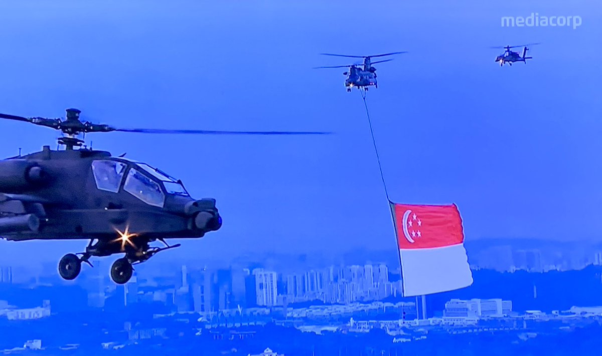jwteo's tweet photo. Shot from TV. Glorifying our forth coming National Day with pride.  May Singapore continue to have peace, harmony &amp; prosperity 。 https://t.co/IwaZmOpl2N