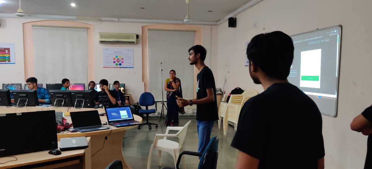 jainal_gosaliya's tweet image. It&apos;s very pleasant experience to see newcomers learning @github  and also doing competitive coding @HackerEarth , we @devbytes1 love to host these kinds of workshop and its our prime moto to be as inclusive as possible. @GitHubEducation 😃😍