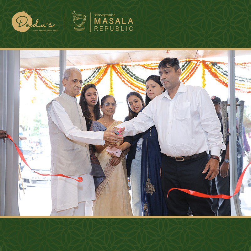 dadusMV's tweet photo. The inauguration ceremony of Masala Republic was a grand success and here is a glimpse of it. Thank you all for your love and support. We are very excited for this new venture! #Inauguration #NewOutlet #TheVegetarian #MasalaRepublic #Himayatnagar #PlacesToEat #FusionFood #Dadus https://t.co/AUtmKlhkbH