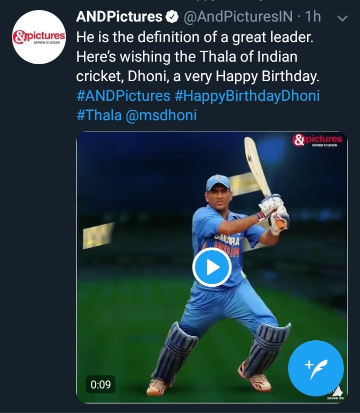 AND Pictures Wishes!  #HappyBirthdayDhoni