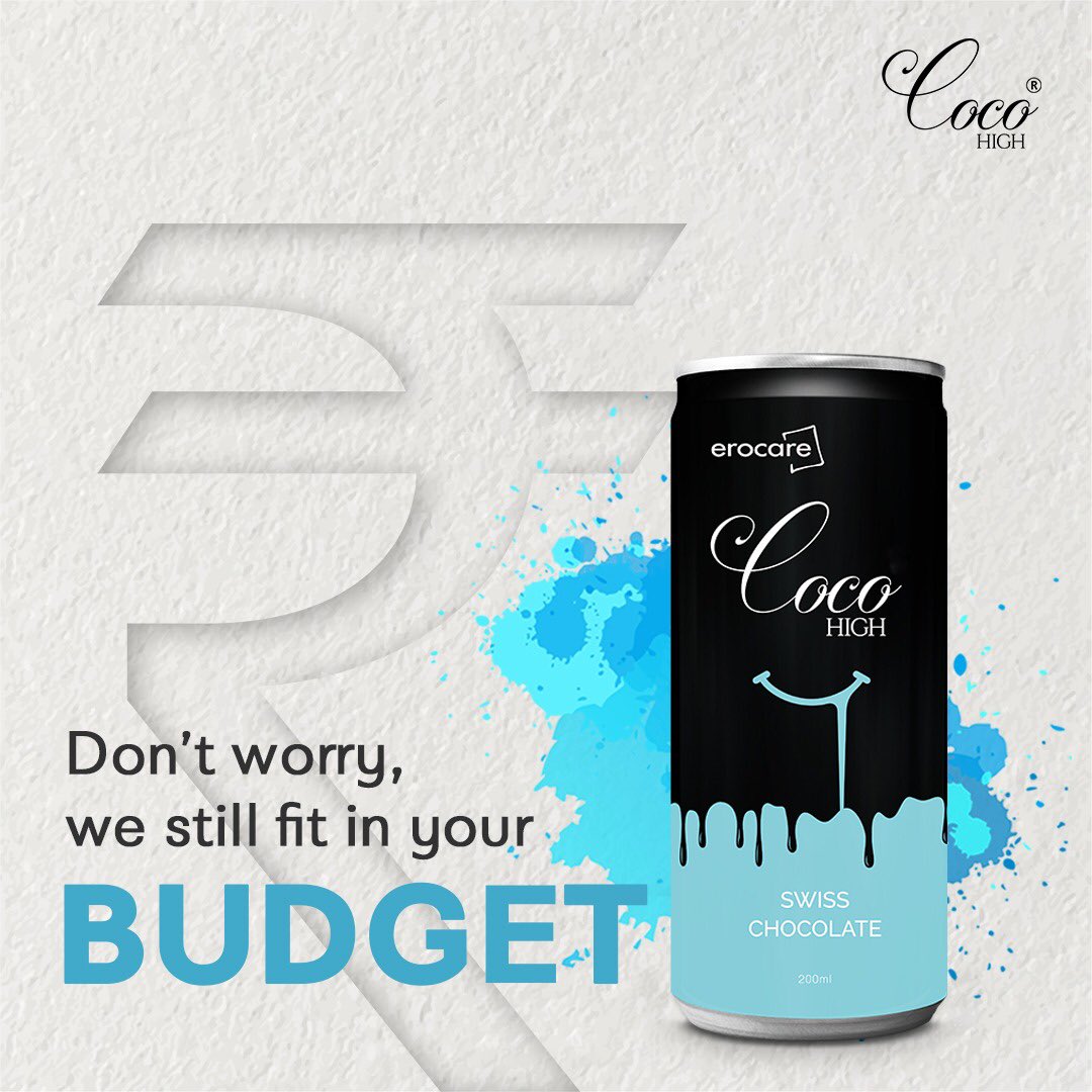 CocoHighOficial's tweet photo. CocoHigh presents no more ‘Budgetary’ constraints!
.
.
#cocohigh #chocolate #premiumchocolate #delicious #cocoa #drinks #treat #treatyourself #love #celebratefriendship #coldcoco #coco #meltedchocolate #budget2019 #india #bjpindia #money https://t.co/MOaI1h7aED