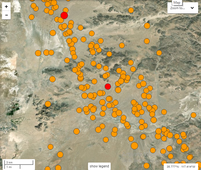 NewGeology's tweet photo. #V_Shaped deformation controls the Latest #earthquakes in #california as predicted by #newGeology, Minor change to other northeast parallel faults. https://t.co/NxchhPSM5Q