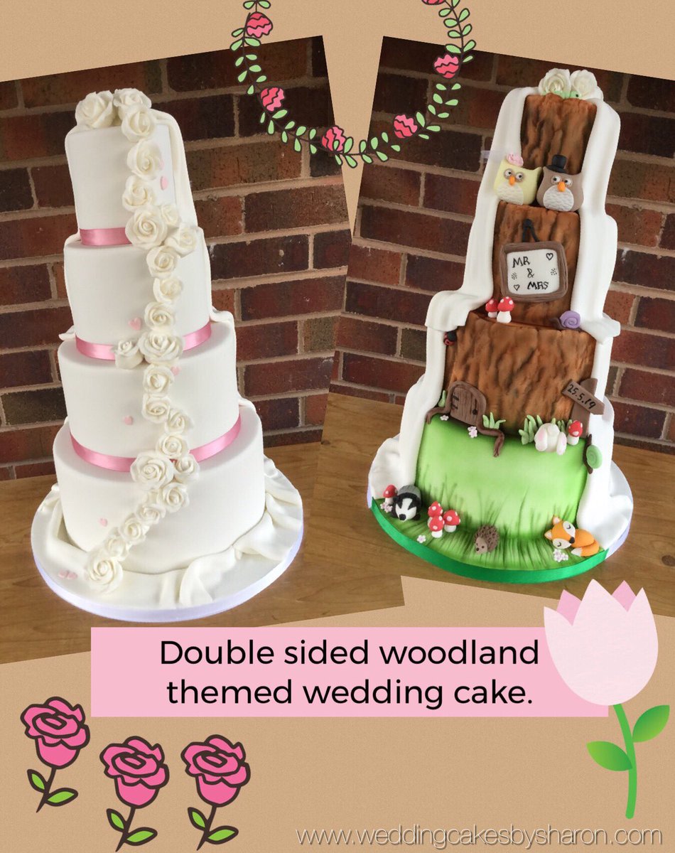 Double sided wedding cake....just love making these as it’s such a surprise for you and your guests. Definitely a cake to remember. 
Weddingcakesbysharon.Com