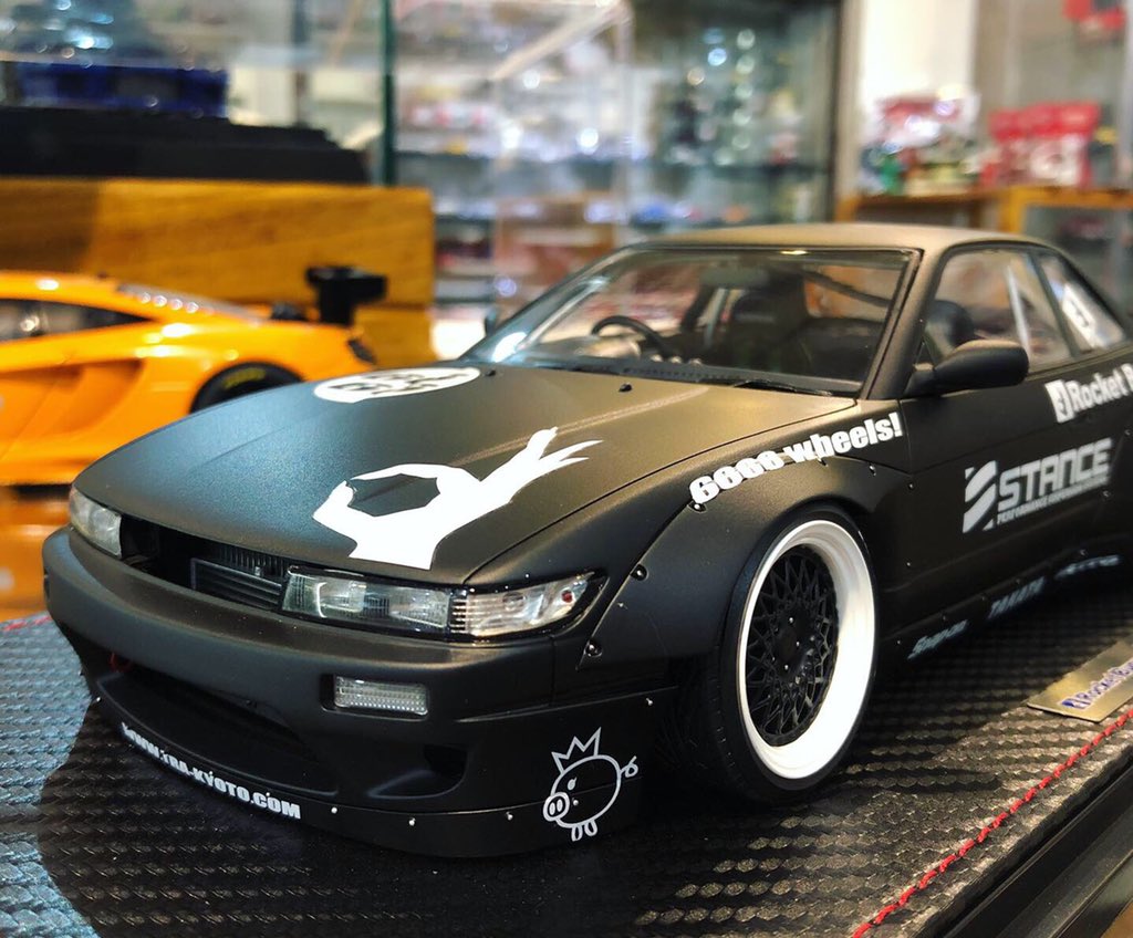 イグニッションモデル ロケットバニーのS13 マットブラック