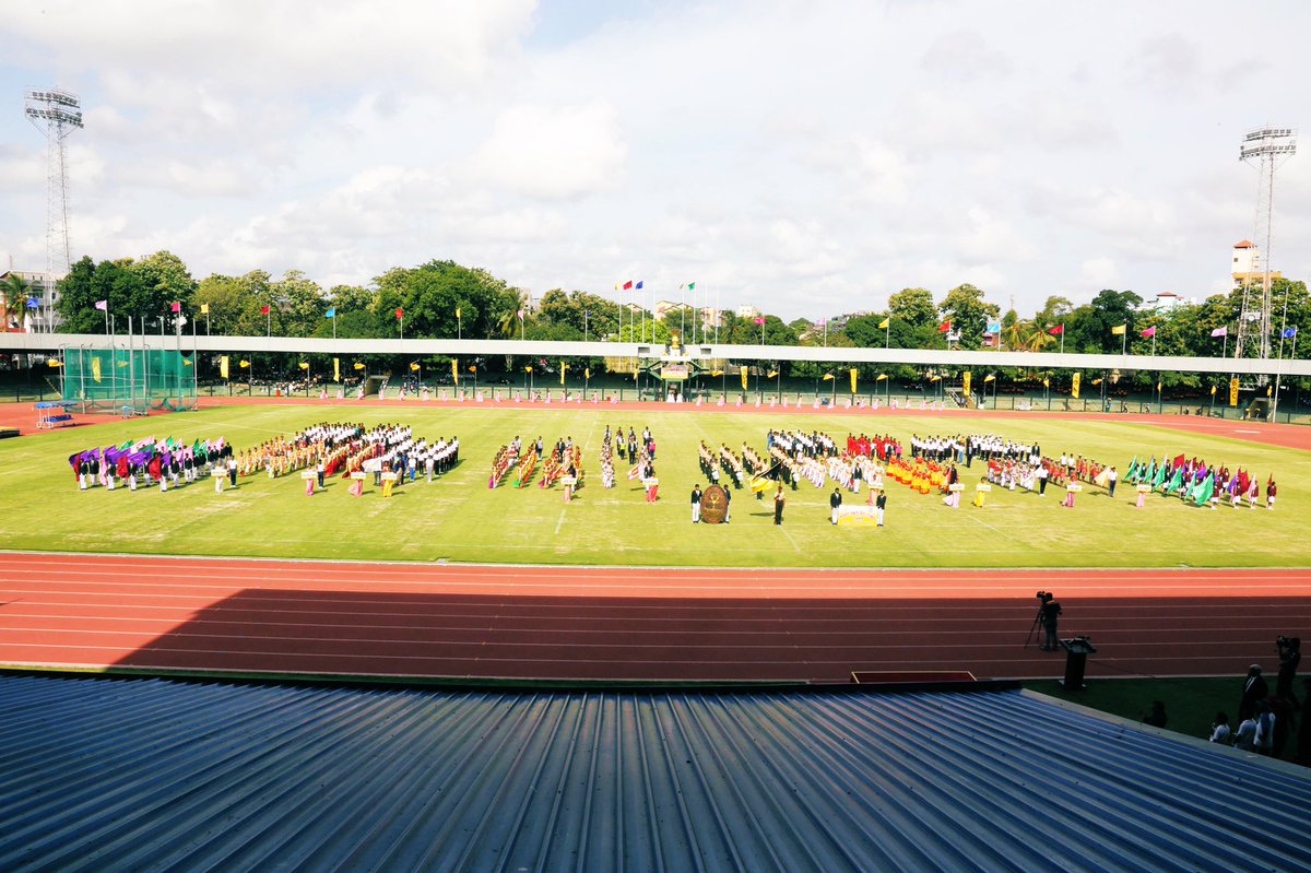 RWijewardene's tweet photo. At the opening ceremony of Inter-Provincial sports meet of the @NCCSriLanka, event is happening at the Sugathadasa Stadium in Colombo.
#lka #SriLanka #NCCSL #SMoDSL https://t.co/0MGpYyADGr