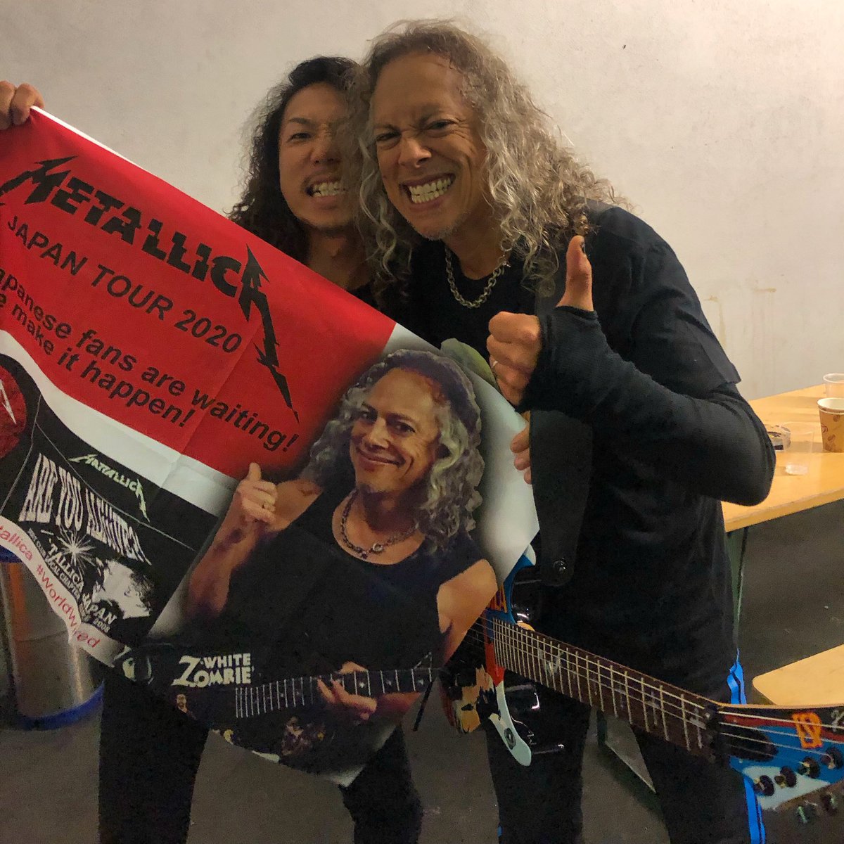 Kirzhammett みんな メタリカ来日公演の願いをしっかり伝えてきたぞ あとは 運営陣頼む Best My Hero My Brother Kirkhammett With A Wish Japan Tour Metallica Metinberlin Worldwired