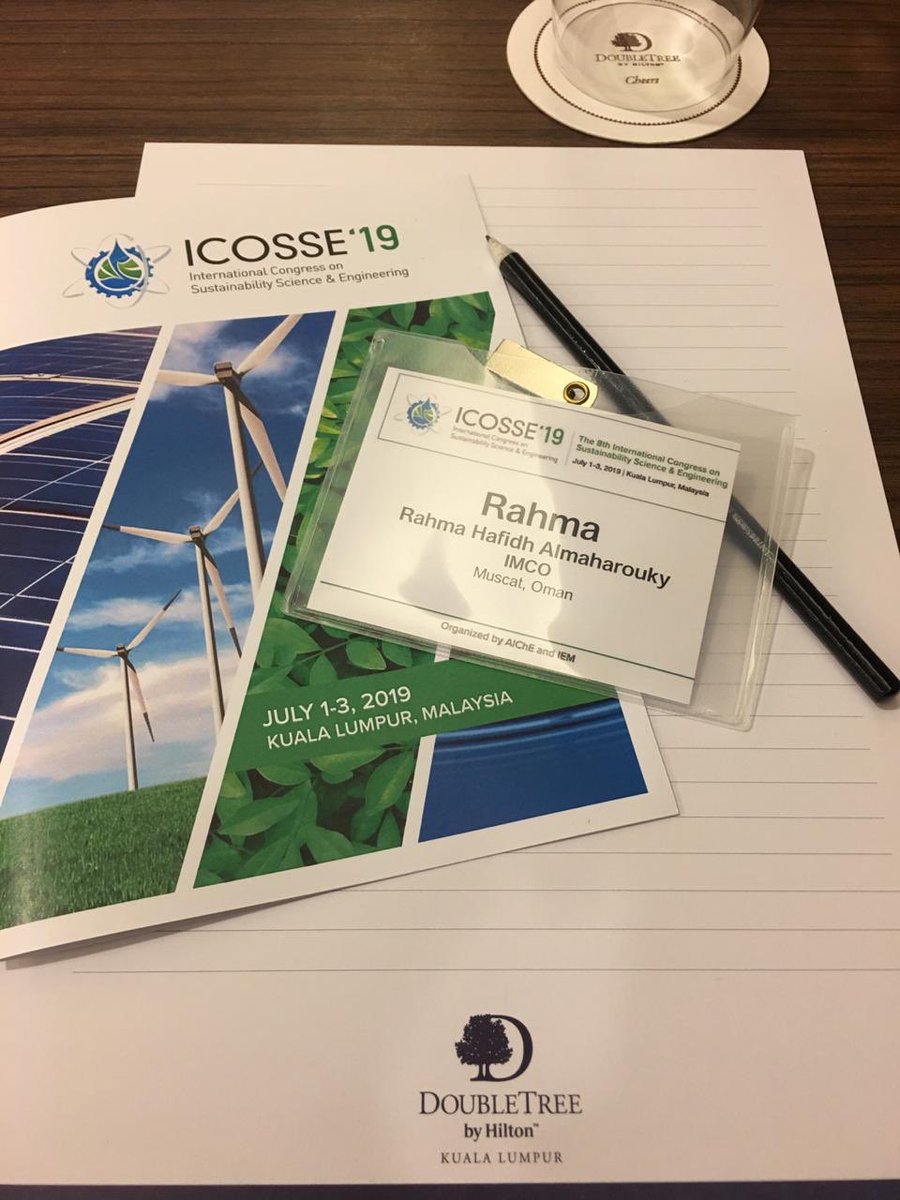 IMCOofficial's tweet photo. #Process_Engineering, Rahma Al Mahrouki, presented her work in 8th International Congress on #Sustainability_Science_&amp;_Engineering#ICOSSE19 in #Malaysia organized by The American Institute of Chemical Engineers #AIChE Her research work focuses on #Drilling #Fluid optimization. https://t.co/Kwc1dsn49H