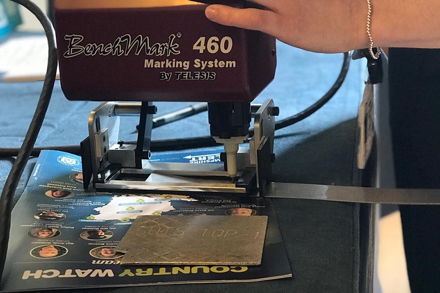 Local residents can secure their valuable items by having them marked by <a href="/HantsPolice/">Hampshire Police</a> with <a href="/HantsPolRural/">HantsPolRural</a>'s new Dot Peen Property Marking Machine at the <a href="/NewForestShow/">New Forest Show</a> from 30 July-1 August. bit.ly/2Xami8L