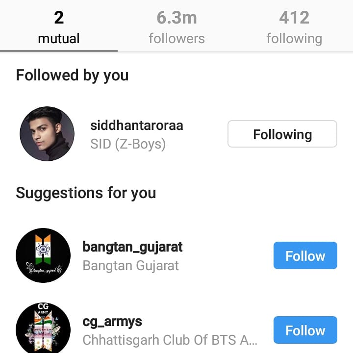 BTS_Update_Pune's tweet photo. F*** me. @ayushmannk following BTS' IG page π±π±
He's following @siddhantaroraa from Z-Boys too.
I can't help but act like a 4 yo kid rn
Welcome sirπ
@BTS_twt @bts_bighit @BigHitEnt
#BTSWORLD #btsarmy #BTSInOsaka #BTSγ§ε¦ζ³ #BTSSPEAKYOURSELFTOUR
#taeland #bts #bighit https://t.co/KGv4O2RT7U