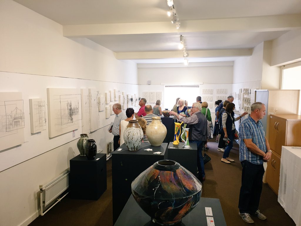 Last night was the preview @HolmfirthArtWK and I am so privileged to be one of this year's featured artists. It was busy and I had a few sales, plus I won a prize! It opens today at 10am and is on all week, money raised goes to @MacmillanWYorks so #buyart #supportcharity