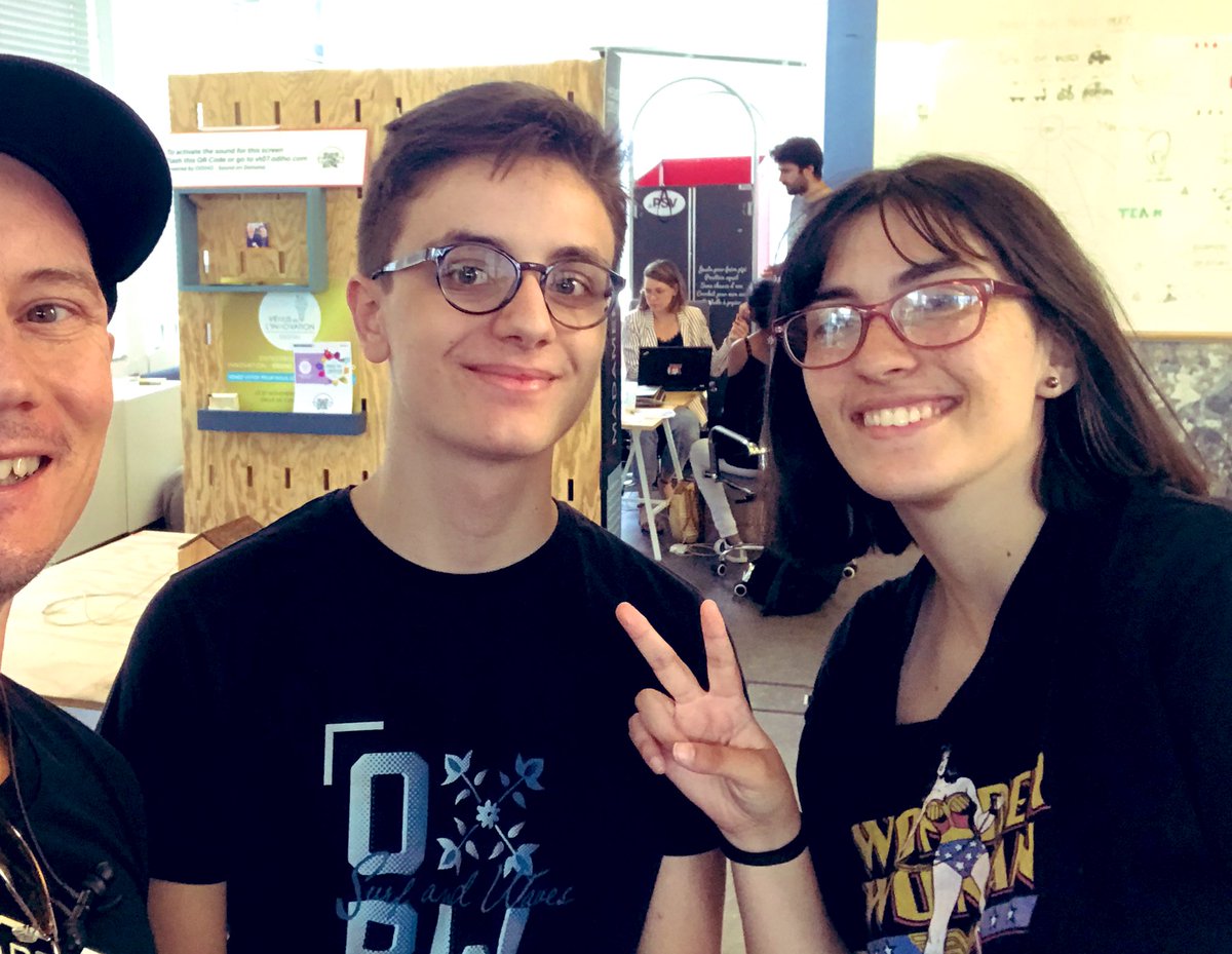 sitapati's tweet photo. Hanging with game designer @MrKoroshiya in Paris. We met on the internet after the @Mojang MCT1 video came out. https://t.co/x13UINGOYf