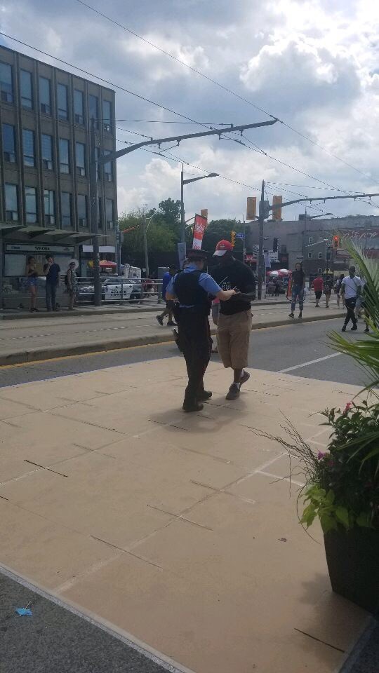 TPSAux22Div's tweet photo. It’s the last day to check out the #SalsaOnStClair ! @TPS11Div Aux PC  Perko traded in her duty boots for dancing shoes yesterday! #CommunityEngagement #HowWeDoItTPS https://t.co/1RKE1K7wLb