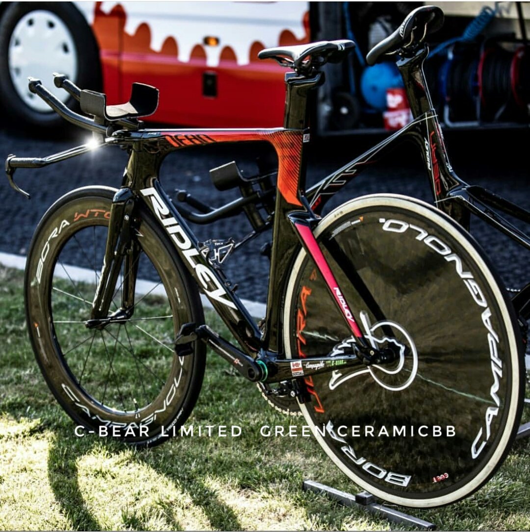 cbearcycling's tweet image. C-Bear limited edition green #pressfit #pf30 #ceramicbb  on new @Ridley_Bikes @Lotto_Soudal #deanfast ready for @letourdefrance 2019 #teamtimetrial