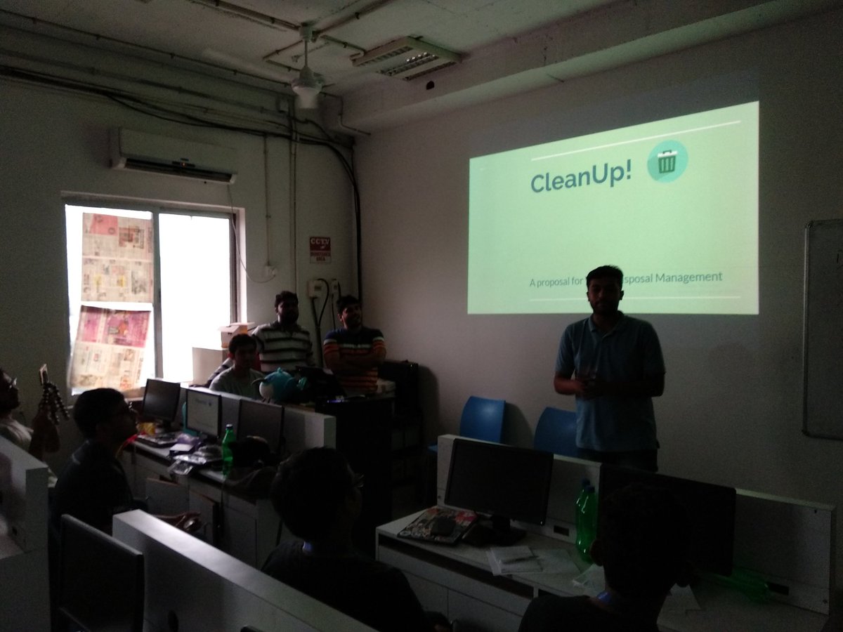 fluttervadodara's tweet image. The second presentation is from team Avengers and project name is CleanUp. Let's see how they sweep the stage!!!
#Flutter #flutterdev #flutterbootcamp19 #flutterbootcampvadodara