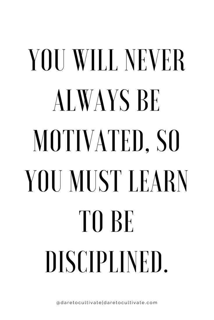 #Motivation #discipline #Disciplina