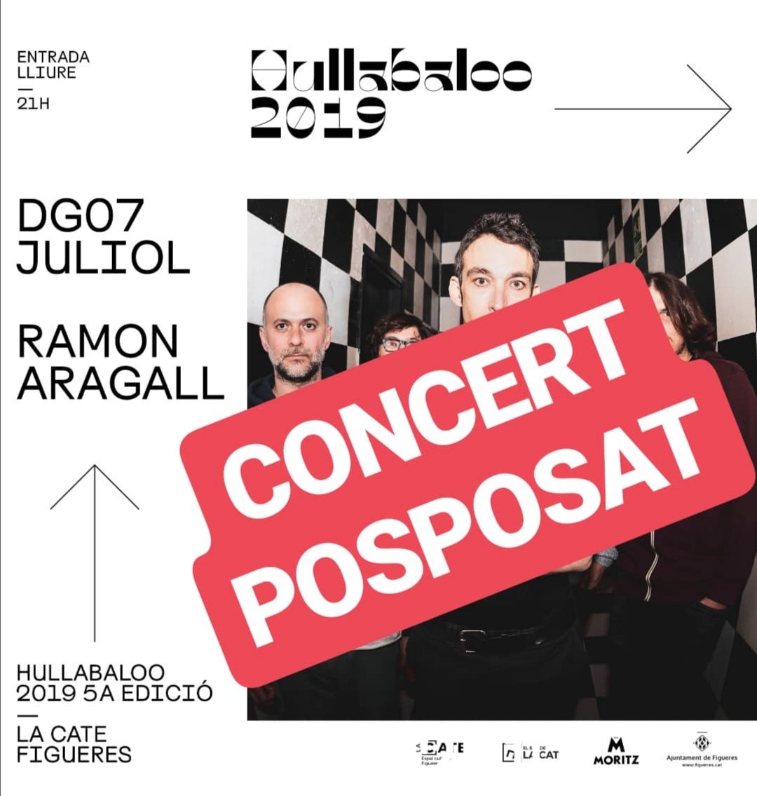 Cancel·lem el concert d'avui per motius meteorològics. En breus anunciarem propera data. Gràcies i disculpeu les molèsties!