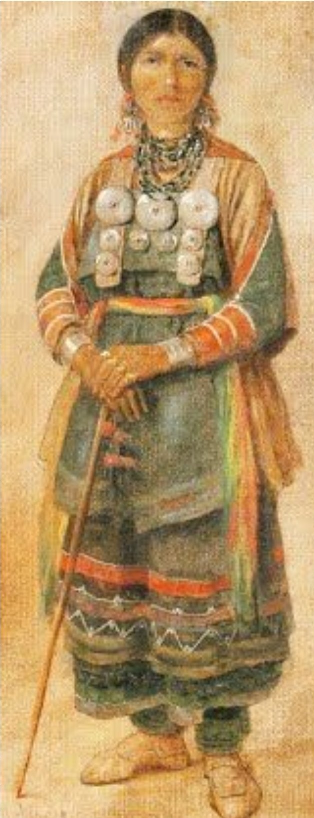 Ojibwe top strap dress