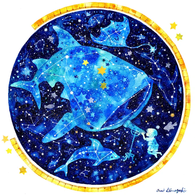 七夕なので星の絵を?
 #七夕 