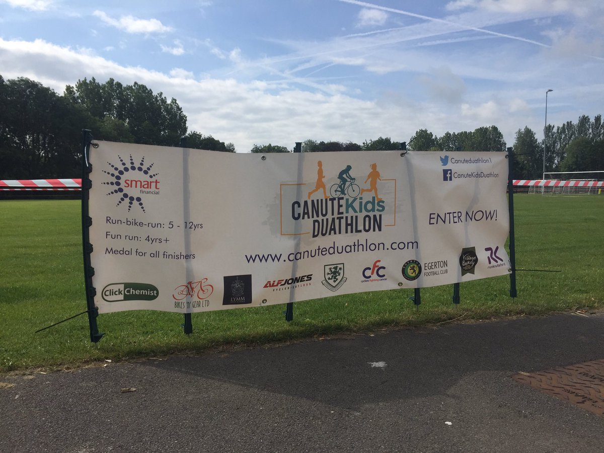 We’ve ordered more sunshine for the final race of the 2019 <a href="/SmartFinancial/">SmartFinancial</a> Canute Kids Duathlon series. The course is set up, registration is open &amp; our first race starts at 1030 ☀️☀️☀️