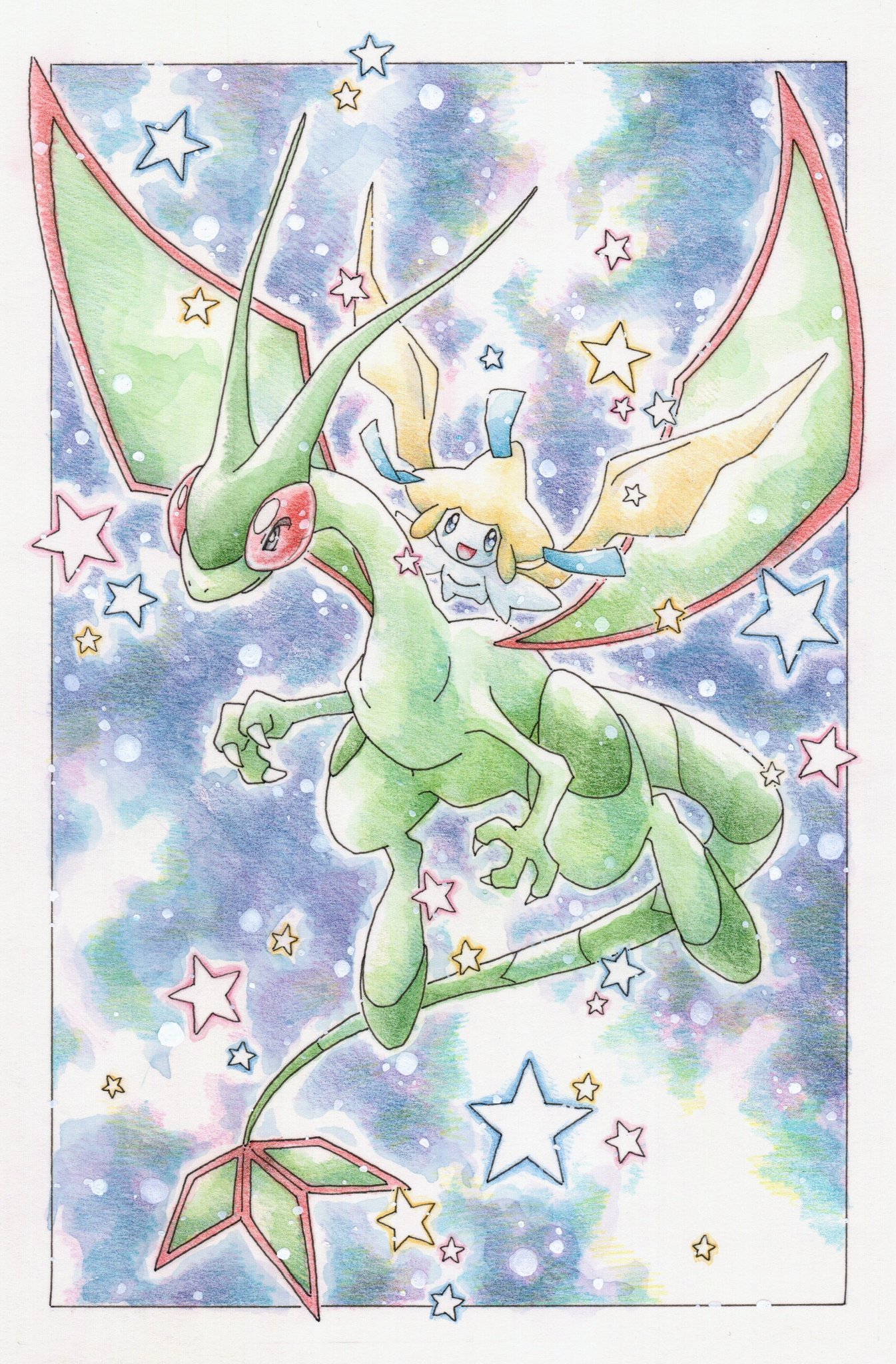 Twitter पर Inori 今日のポケモン図鑑 ｎｏ ｅｘｔｒａ ジラーチの スピードスター フライゴンの そらをとぶ T Co 6lfvhpkeuq Twitter