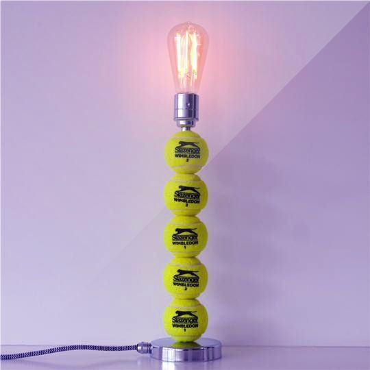 LightFixation's tweet image. Anyone for...our rather lovely Tennis Lamp?! As #Wimbledon2019 is heating up we thought we'd 'serve' up one of our brilliant creations that's bound to be a 'big hit' with tennis fans! Available now on our website buff.ly/2xB7hxn - Happy Middle Sunday!