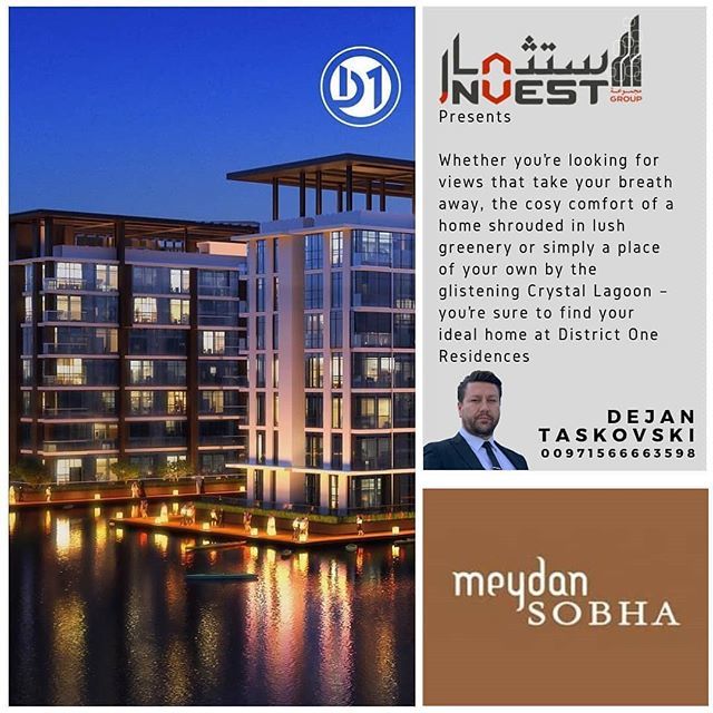 Click on the link for more details instagram.com/p/BznDa_Bh1LY/ District One Residences is a gated community of one, two and three bedroom apartments nestled amidst picturesque surroundings with world-class family-friendly amenities right at your doorsteps.

Situated in low and mid-…