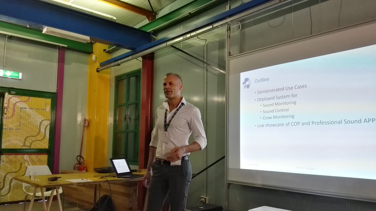 edocalia's tweet image. #SoundMonitoring, #SoundControl, #CrowdMonitoring: the use cases @MonicaProject brings to #Turin today at the #KappaFuturFestival. Presented by @FraSot_LINKS @claudiopastrone / @twitorino @linksfoundation @maurispirito
