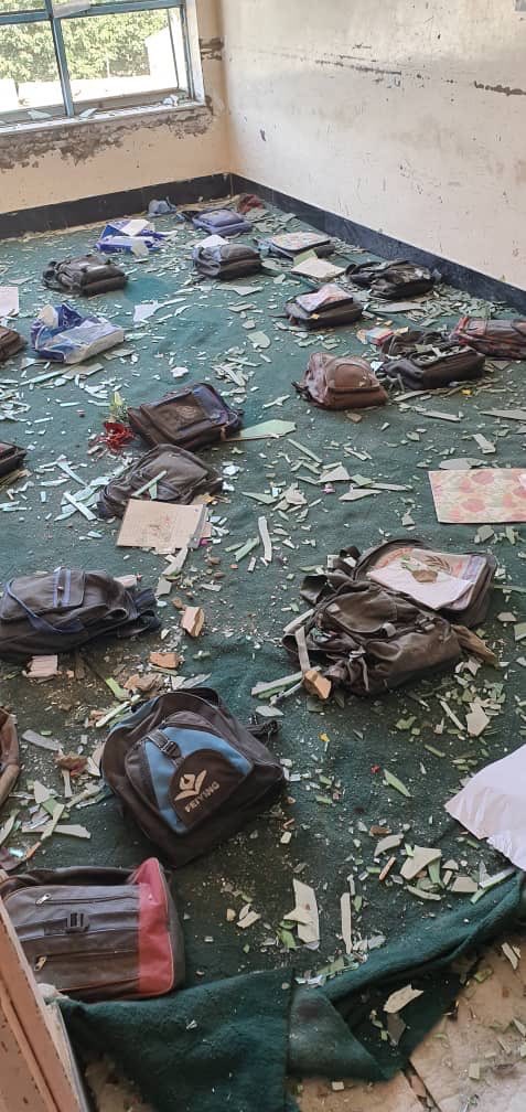 safisafi2022's tweet photo. If today’s Attack in Ghazni was an effort to gain more in ongoing negotiations, it can’t be achieved by making books, pens and school children its victims.
It’s up to the Taliban either choose being part of positive initiatives for the future or they’ll be more discredited. https://t.co/84EI6LpQGt