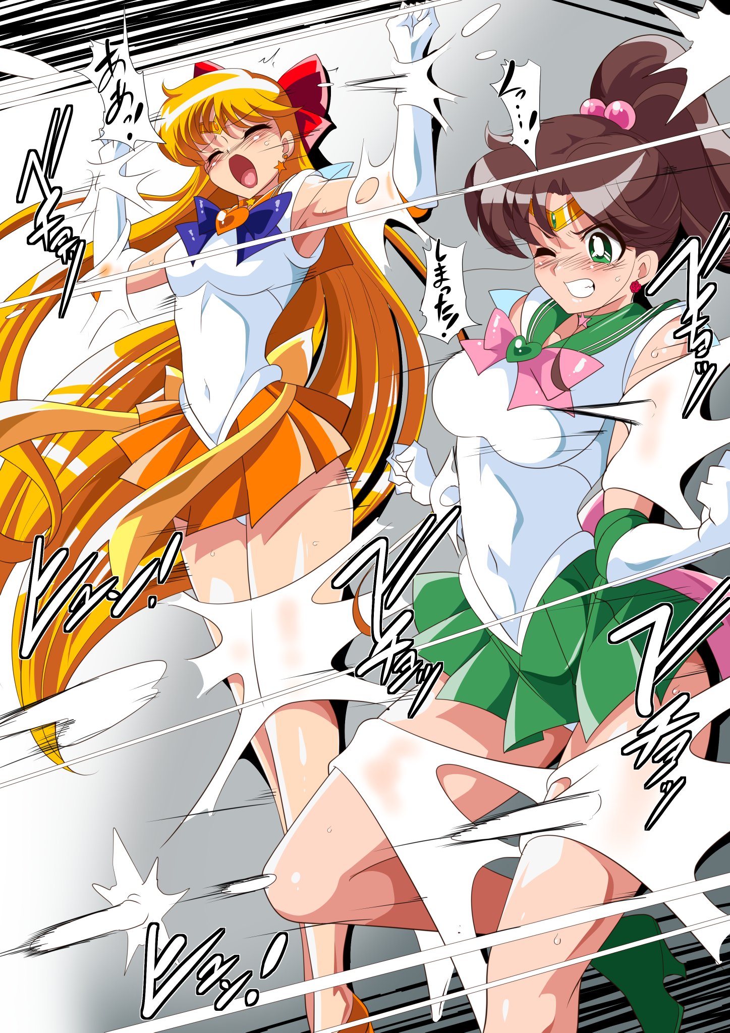 ワラビモチー 短編漫画 セーラー戦士 ｖｓ 粘液ガール 計10枚 を 各パトロンサイトにて公開しました 強力な妖魔粘液を繰り出す粘液ガールがセーラーチームに襲い掛かる Fantia T Co Oteyw37xoa Ci En T Co Hfdwopktho T Co