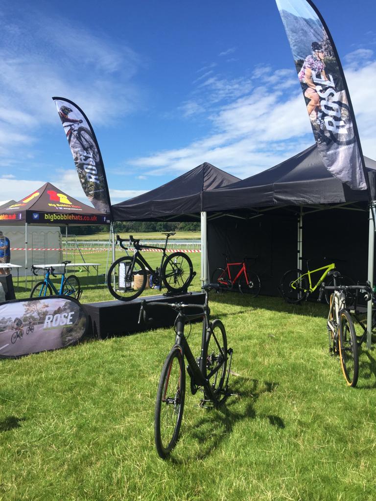 Hope all the athletes at the <a href="/OutlawTriathlon/">Outlaw Triathlon</a> Holkam Half are having a great race today! We're here in the expo with some of the demo fleet on show. #rosebikes #cyclestories