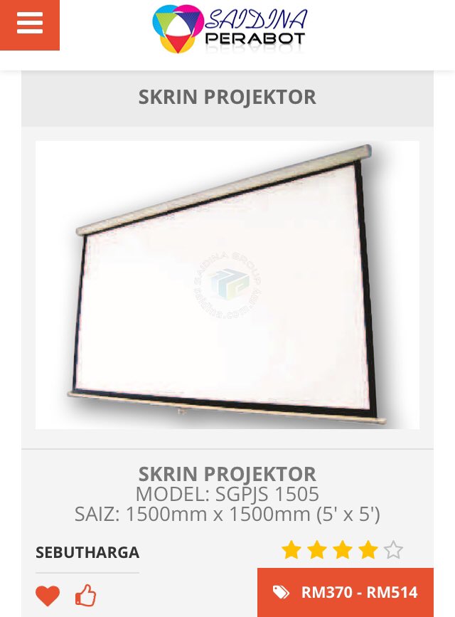 saidinagroup's tweet image. Screen Projector 

Kami membekalkan Screen Projector utk kegunaan pejabat, layar TV, movie dsb.

Hubungi (klik link utk wasap terus): 

wasap.my/60129236151/Sc… (Mira)

perabot.saidina.com.my/board/projecto…

#ScreenProjector #PembekalScreenProjector #CheapScreenProjector #ScreenProjectorMurah