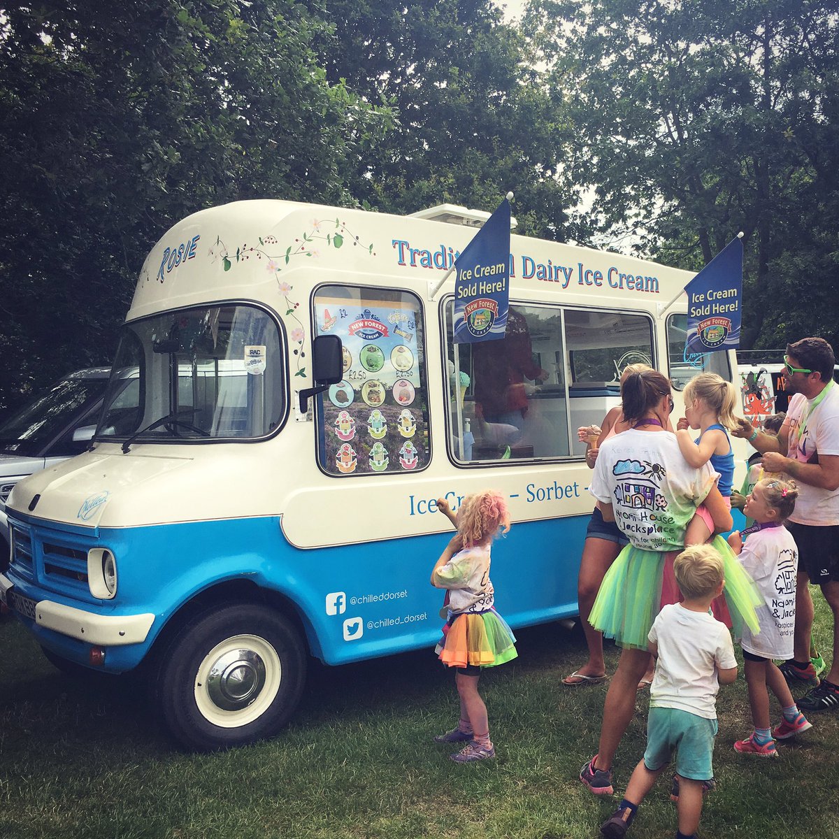 Time for a well deserved ice cream after today’s <a href="/naomiandjack/">Naomi House & Jacksplace</a> Dorset Rainbow Run 🌈🏃🏽‍♀️🍦☀️