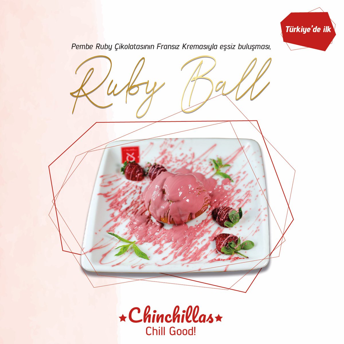 chinchillasblt's tweet image. Chinchillas’ta beklenen gün geldi çattı.✨ Günlerdir üzerinde çalıştığımız Ruby Ball artık Chinchillas’ta, mutlaka deneyin🍴😋 #DünyaÇikolataGünü

#chillgood #RubyBall #rubychocolate #Ruby #ÇikolataGünü #balat #pazar #weekend
