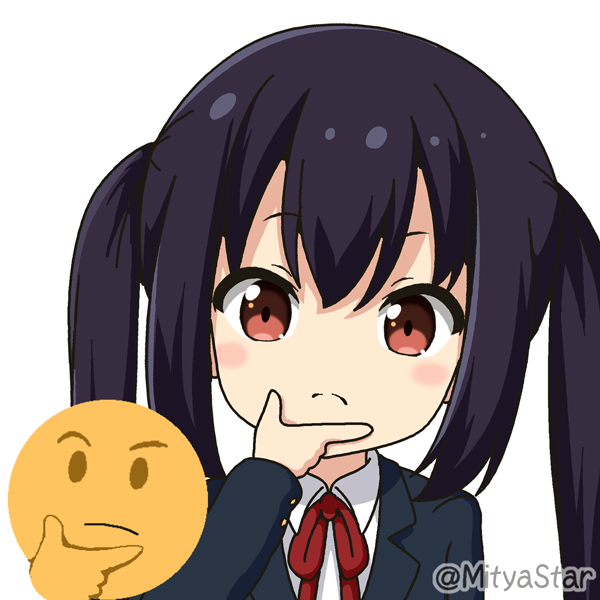 中野梓 「?の絵文字あずにゃん 」|みーちゃ 🌠のイラスト