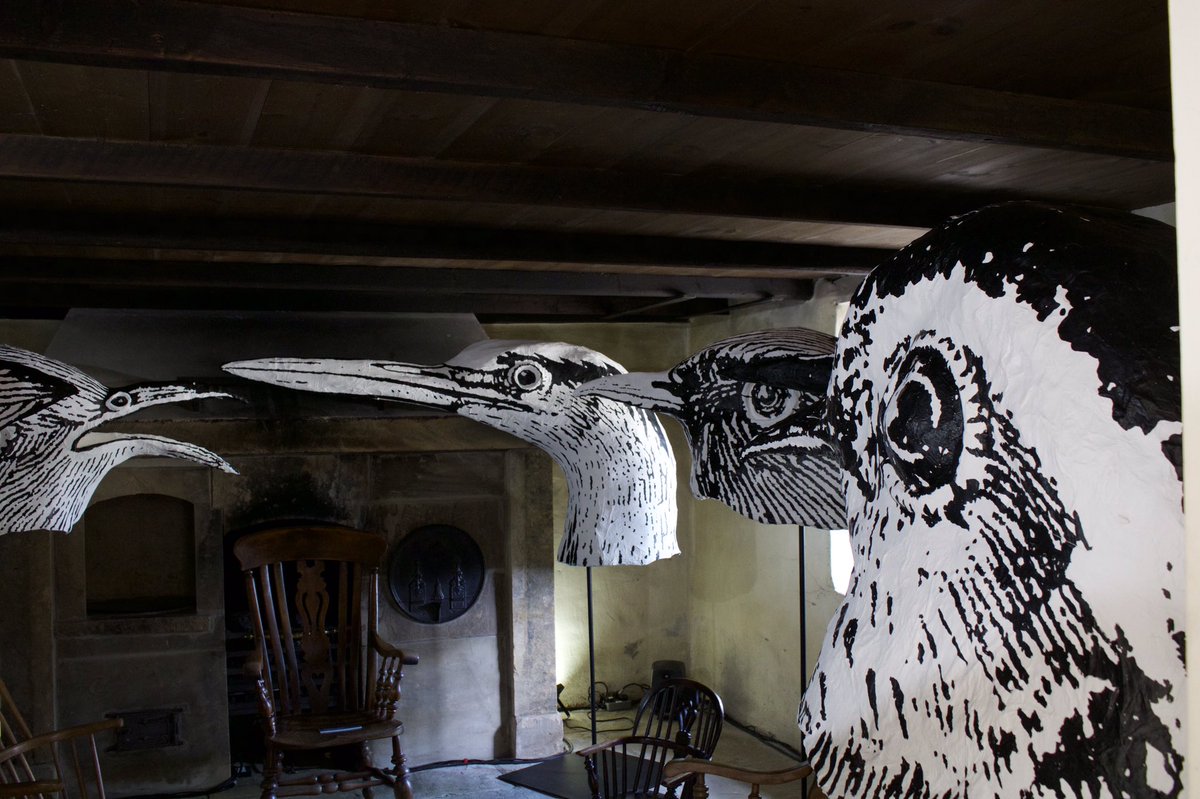 marklitt's tweet photo. @marcus_coates_  #conferenceforthebirds at @CherryburnNT is a witty, wily and wonderful exploration of the lives of some of the birds Thomas Bewick depicted in his prints https://t.co/c85WYkU3eg