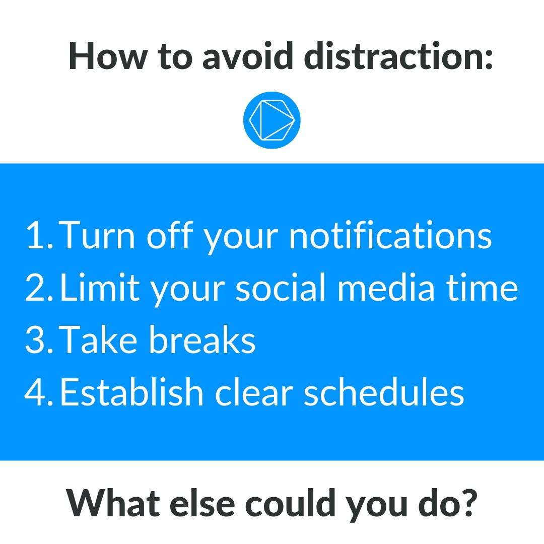 timeular's tweet photo. For every 30 seconds of distraction, you are losing 30 minutes of concentration. 

When you become distracted by technology while trying to complete a task, your body will increase the production of the stress hormone, cortisol. 

So what could you do to not get distracted? https://t.co/9exVp7yLWp