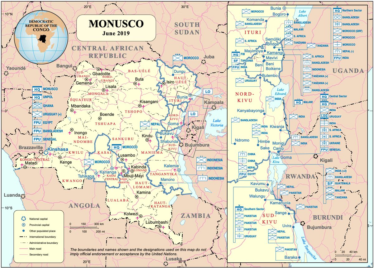 Christophe Rigaud Na Twitterze Rdc Nouvelle Carte Du Deploiement De La Monusco Au Congo En Juin 19 Haut Uele Ituri Nord Kivu Sud Kivu Tanganyika Et Les Kasai T Co Nxx8ucpvw8