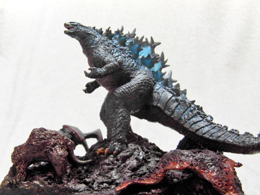 Hg Dのゴジラ 19 を映画のラストシーン風に改造しました ゴジラは各部 さいふのイラスト Hg Dのゴジラ 19 を映画のラストシーン風に改造しました ゴジラは各部 さいふのイラスト