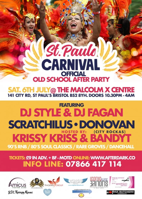 Great after Carnival party at Malcolm X  Community Centre St Pauls Bristol