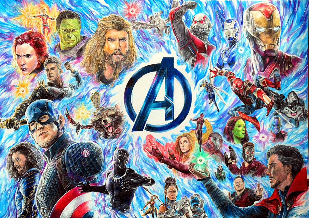 Avengers描きました！！
多分人生史上最高の映画でした。一生忘れられないです。ありがとうアベンジャーズ。最高のヒーローたちでした。
#AvengersEndgame #thankyouAvengers #ありがとうアベンジャーズ #fanart #絵 #色鉛筆