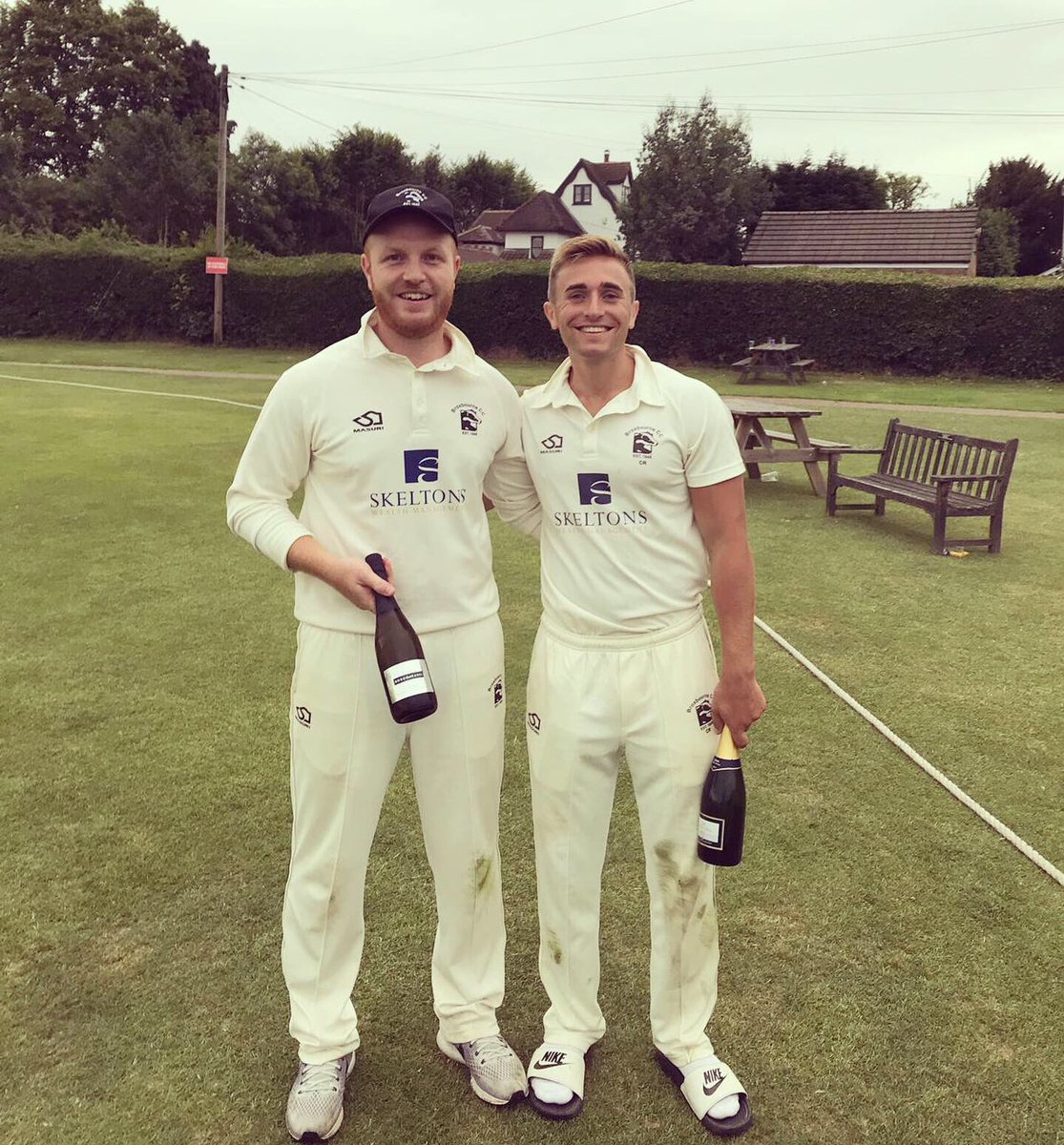 BroxbourneCC's tweet photo. A huge thanks to @Bourne_Beauty, “Broxbourne’s Premier Beauty Salon” for sponsoring yesterday’s match!
We witnessed something special as @conoRidley (115*) & @csarge91 (123*) put on a 229 run partnership in just 170 balls 😱👏🏽🏏
#TonClub #Badgers https://t.co/MMUPs9KG0Z